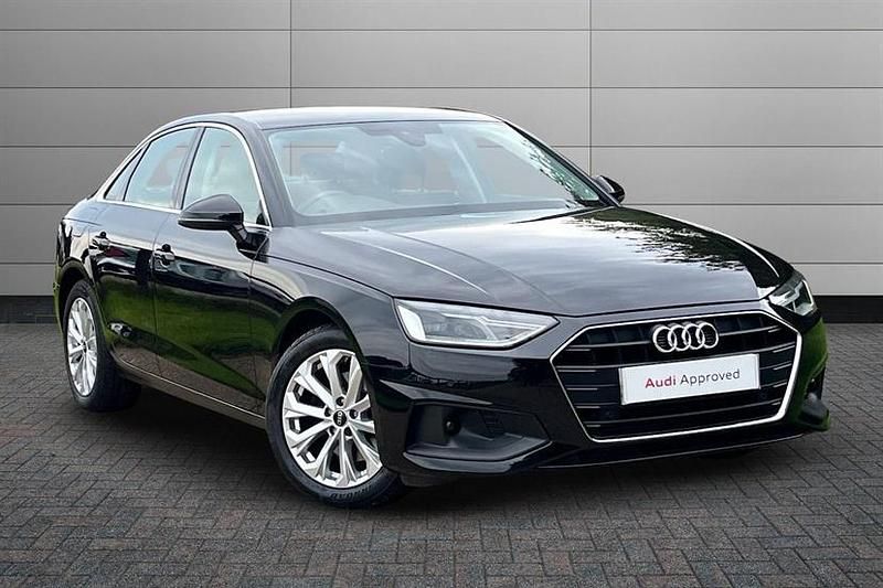 Brilliant black Used 2022 Audi A4 Design Sedan | £20,970 (Super price) - Image 1/4