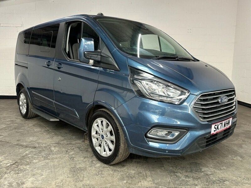 Blue Used 2021 Ford Tourneo Custom Titanium | £24,500 (Good price) - Image 1/4