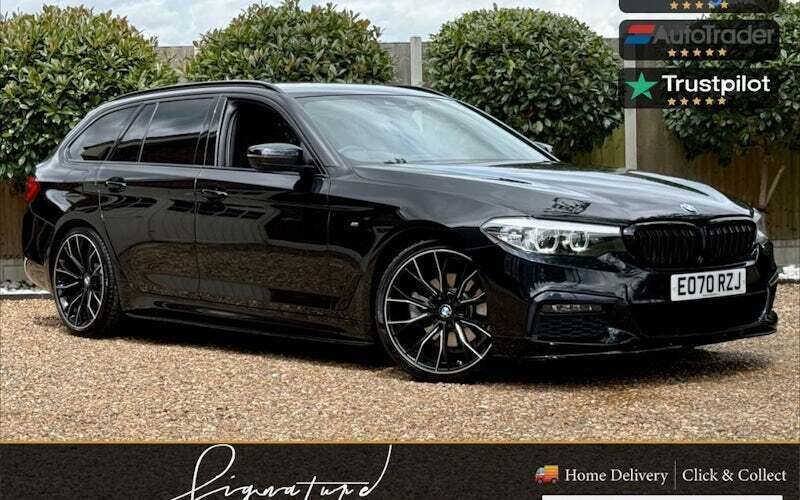 Black Used 2020 BMW 520 M Sport Estate | £22,950 (Fair price) - Image 1/4