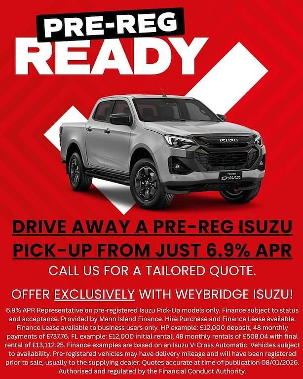 New Isuzu D-Max 163 HP (119 kW) 2025 White Pickup