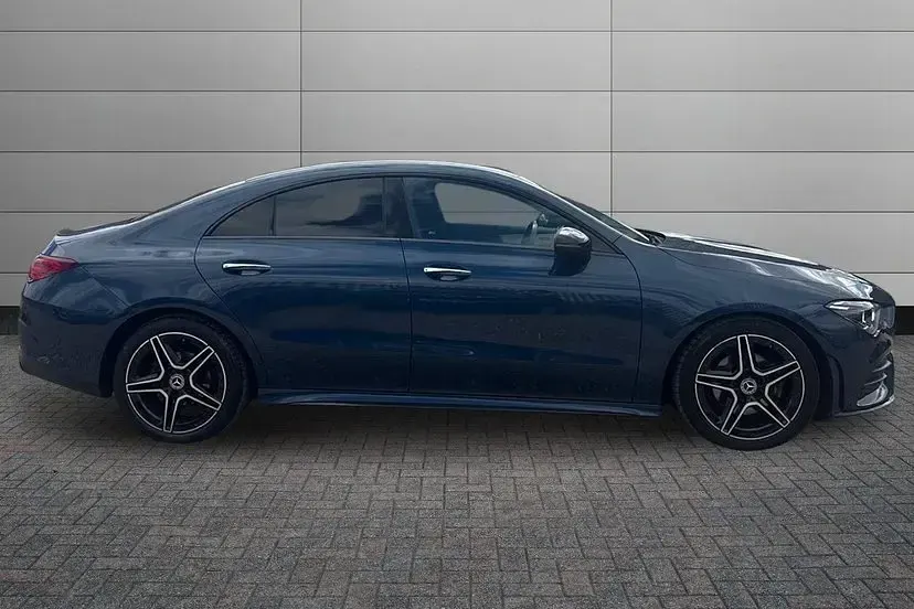 Used Mercedes CLA180 AMG line 134 HP (98 kW) 2022 Blue Coupe