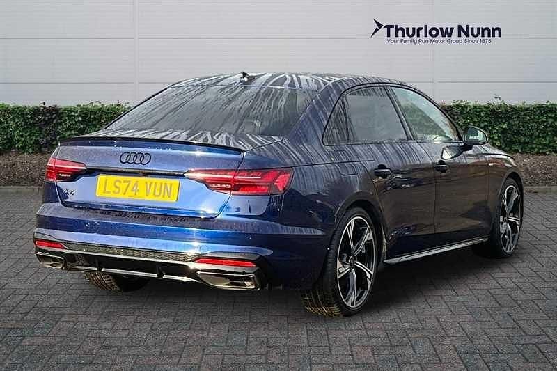 Used Audi A4 Black Edition 150 HP (110 kW) 2024 Navarra blue metallic Sedan