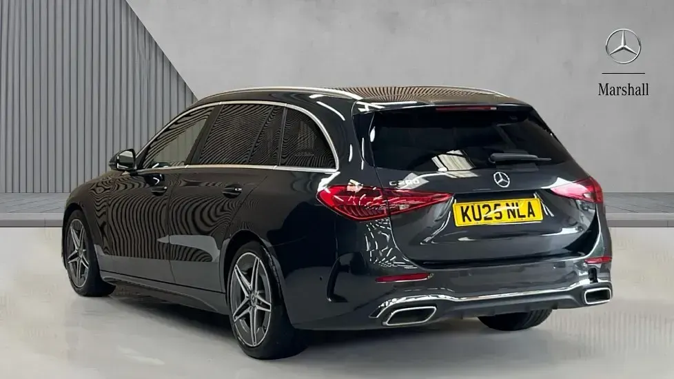 Used Mercedes C200 AMG line 204 HP (150 kW) 2025 Graphite grey metallic