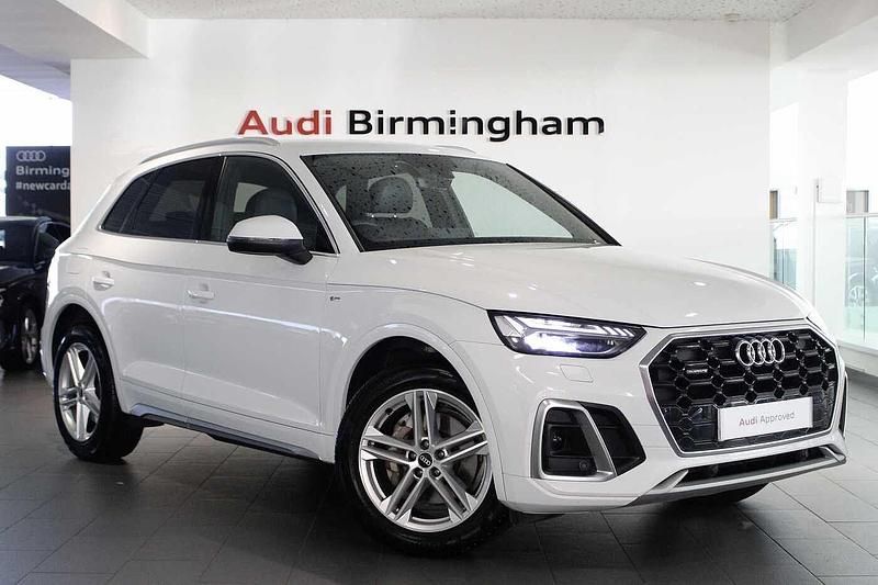 Glacier white metallic Used 2021 Audi Q5 S-Line SUV | £28,500 (A bit pricey) - Image 1/4