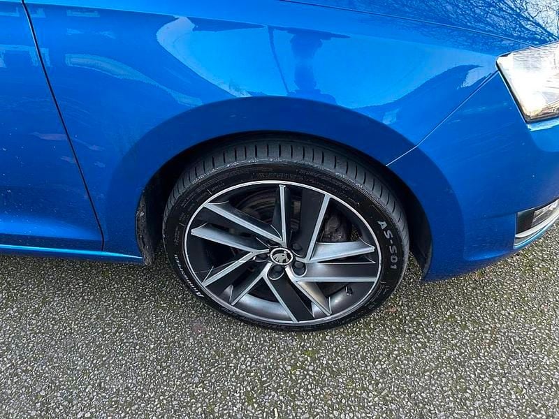 Used Skoda Rapid Sport 110 HP (80 kW) 2017 Blue Hatchback