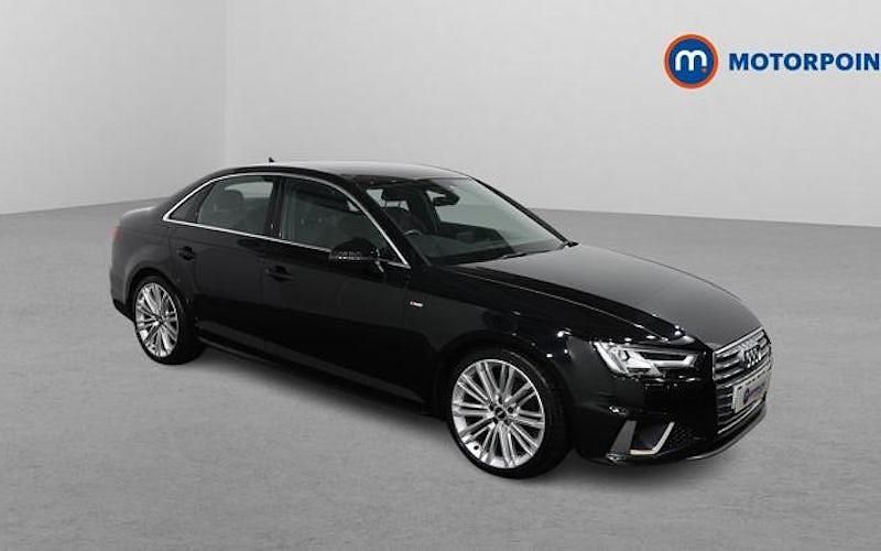 Used Audi A4 S-Line 150 HP (110 kW) 2019 Black Sedan