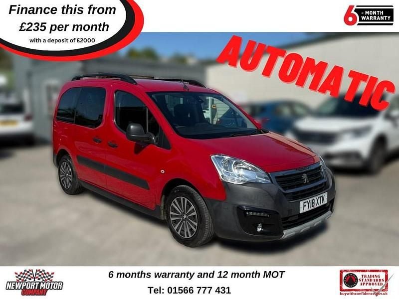 Red Used 2018 Peugeot Partner Tepee Outdoor MPV | £10,995 (Fair price) - Image 1/4
