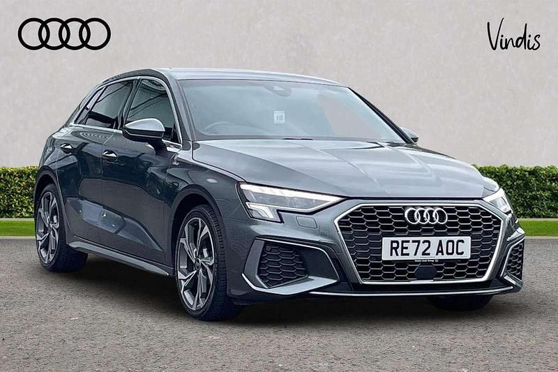 Grey Used 2022 Audi A3 S-Line Hatchback | £23,688 (Fair price) - Image 1/4