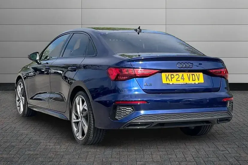 Used Audi A3 Black Edition 150 HP (110 kW) 2024 Blue Sedan
