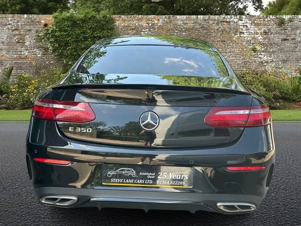 Used Mercedes E350 AMG line 313 HP (230 kW) 2020 Black Coupe