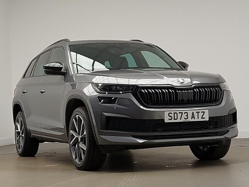 Grey Used 2023 Skoda Kodiaq SportLine SUV | £31,498 (Fair price) - Image 1/4