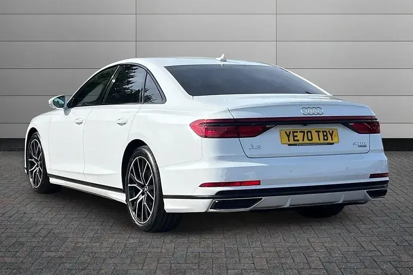 Used Audi A8 Black Edition 282 HP (207 kW) 2020 White Sedan