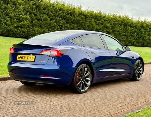 Used Tesla Model 3 Performance 461 kW (627 HP) 2019 Blue Sedan