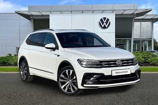 White Used 2021 VW Tiguan Allspace R-line SUV | £26,996 (Fair price) - Image 1/4