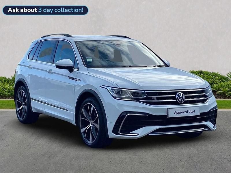 White Used 2022 VW Tiguan R-line SUV | £29,031 (Fair price) - Image 1/4
