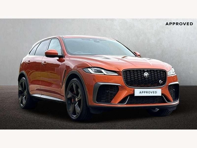 Atacama orange Used 2021 Jaguar F-Pace SVR SUV | £52,495 - Image 1/4