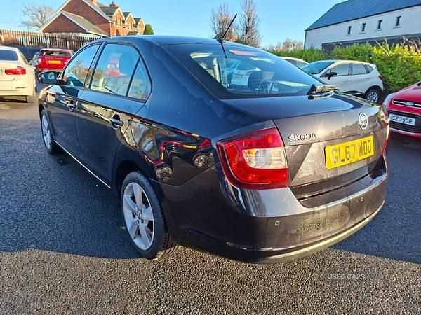 Used Skoda Rapid SE L 110 HP (80 kW) 2017 Black Hatchback