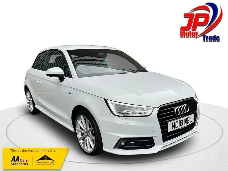 Used Audi A1 S-Line 95 HP (69 kW) 2018 White Hatchback