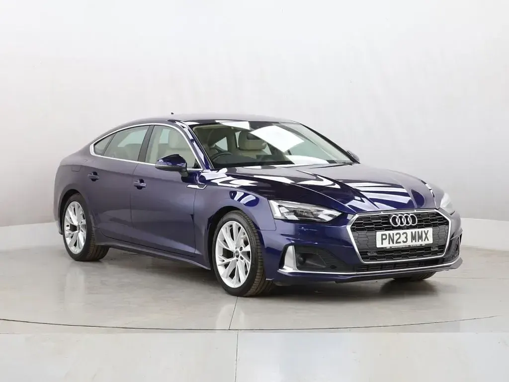 Used Audi A5 Sportback Sport 150 HP (110 kW) 2023 Blue Hatchback