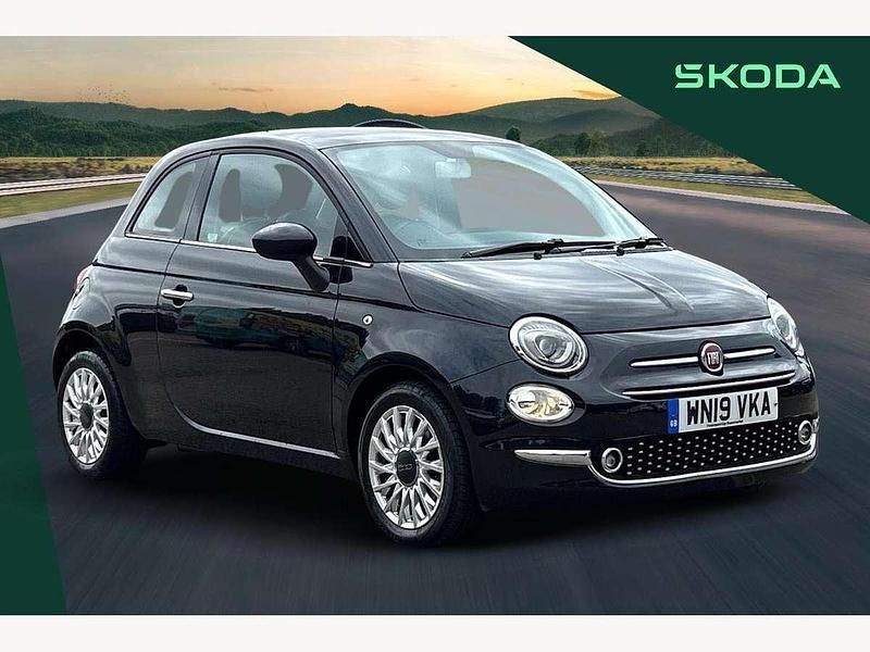 Black Used 2019 Fiat 500 Lounge Hatchback | £7,470 (Fair price) - Image 1/4