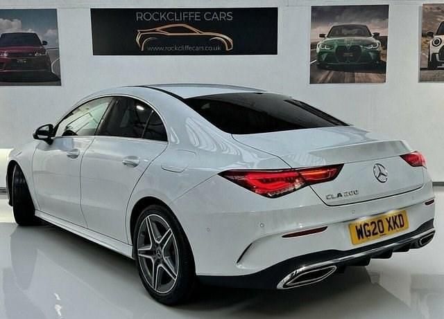 Used Mercedes CLA200 AMG line 163 HP (119 kW) 2020 White Coupe