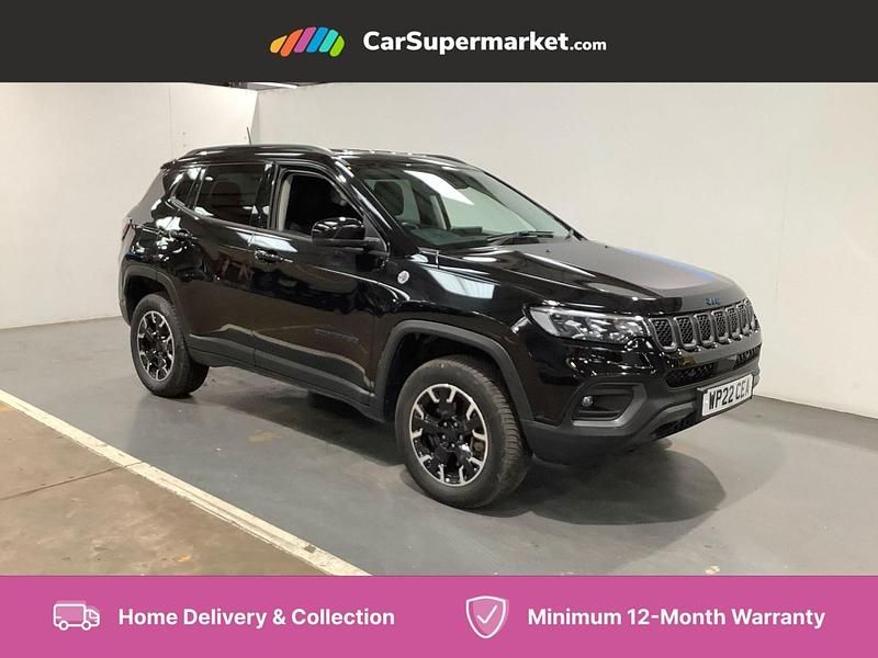 Black Used 2022 Jeep Compass Trailhawk SUV | £14,797 (Fair price) - Image 1/4