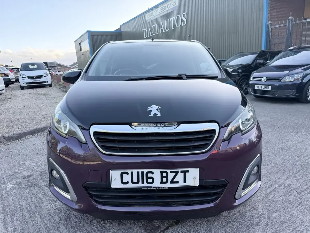 Used Peugeot 108 Allure 82 HP (60 kW) 2016 Mauve/purple Hatchback