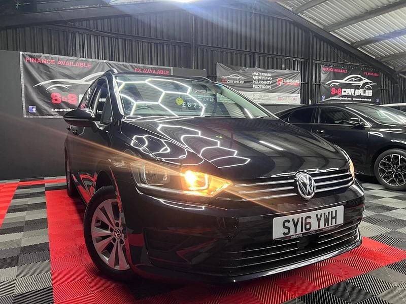 Black Used 2016 VW Golf Sportsvan SE MPV | £8,250 (Good price) - Image 1/4