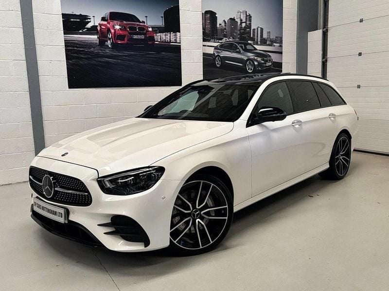 Used Mercedes E400 AMG line 2020 White Estate