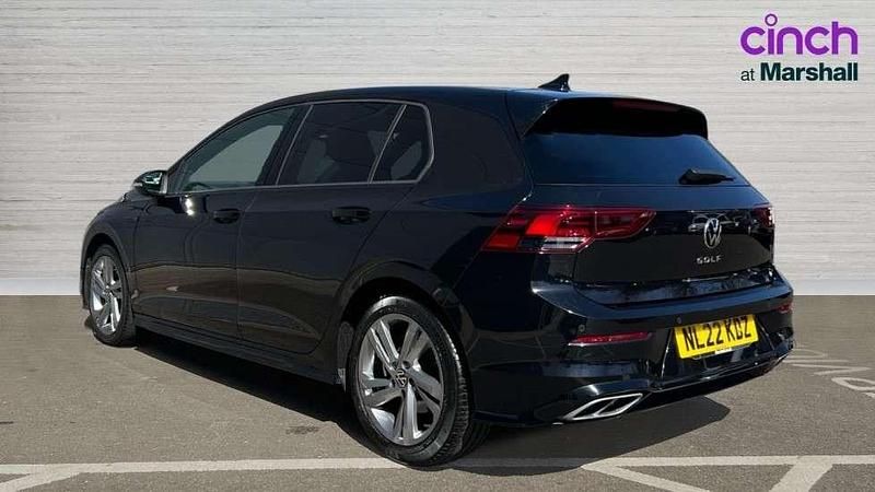 Used VW Golf VIII R-line 130 HP (95 kW) 2022 Black Hatchback