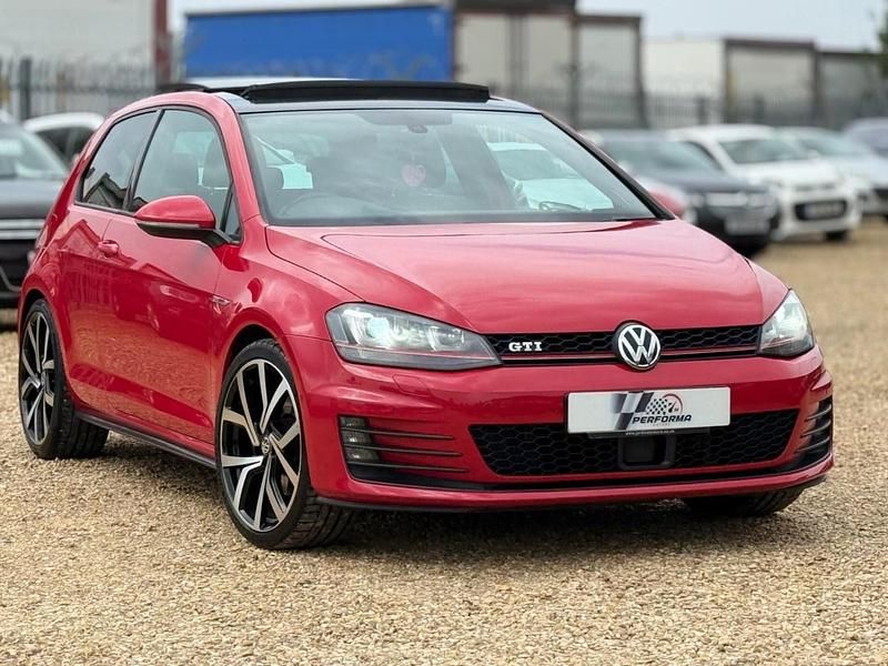 Red Used 2013 VW Golf VII GTI Hatchback | £11,490 (Fair price) - Image 1/4