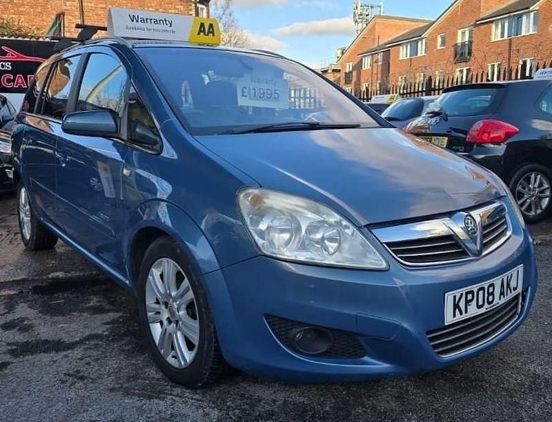 Blue Used 2008 Vauxhall Zafira Elite MPV | £1,995 (Good price) - Image 1/4