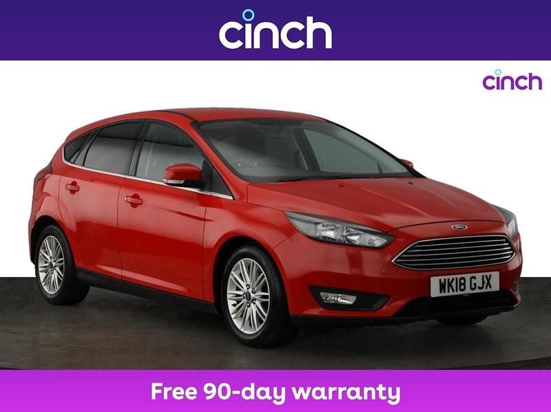 Red Used 2018 Ford Focus Zetec Hatchback | £8,829 (Good price) - Image 1/3