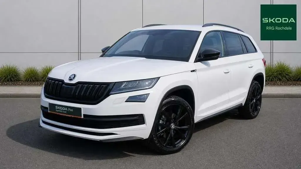 Used Skoda Kodiaq SportLine 187 HP (137 kW) 2018 White SUV