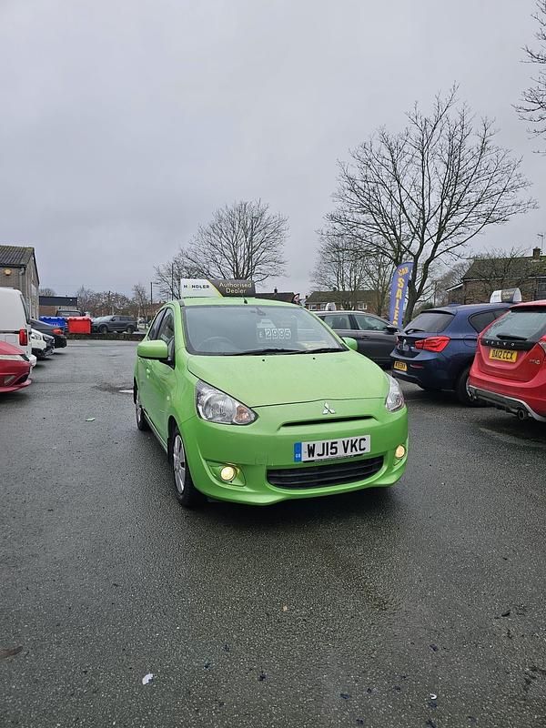Used Mitsubishi Mirage 2015 Green Hatchback