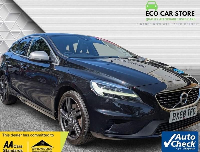 Black Used 2018 Volvo V40 R-Design Pro Estate | £10,995 (Fair price) - Image 1/2