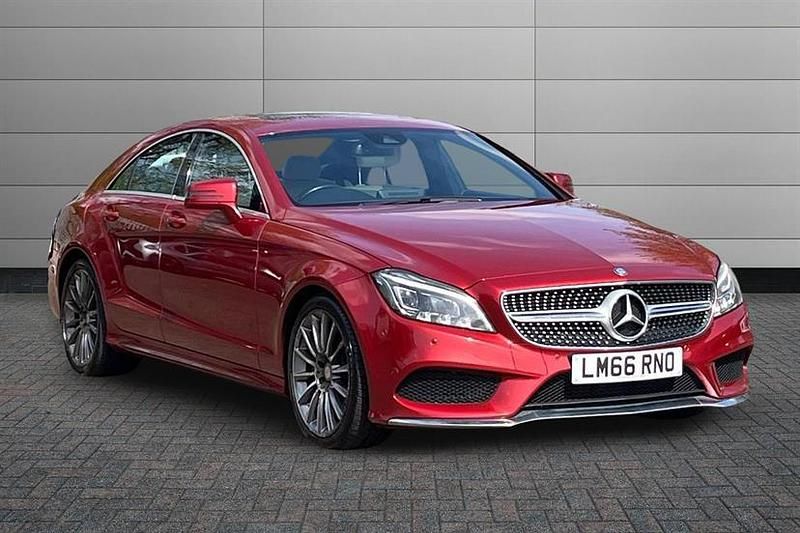 Used Mercedes CLS350 AMG Line Premium 258 HP (189 kW) 2016 Hyacinth red Sedan