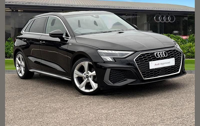 Black Used 2023 Audi A3 S-Line Hatchback | £23,915 (Fair price) - Image 1/4