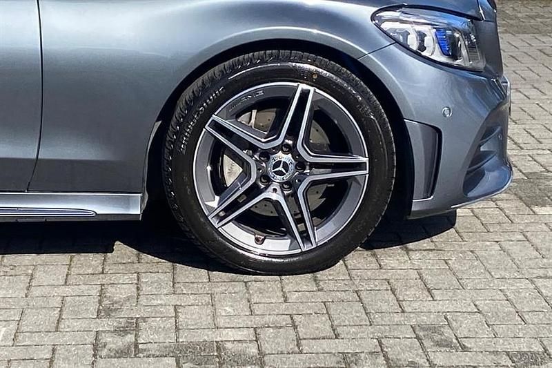 Used Mercedes C200 AMG line 184 HP (135 kW) 2022 Selenite grey Coupe