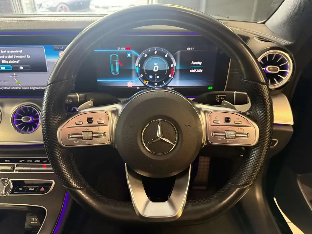 Used Mercedes E220 AMG Line Premium 194 HP (142 kW) 2019 Black Coupe