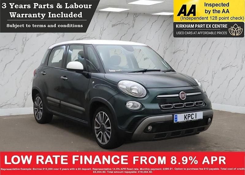 Green/white Used 2017 Fiat 500L Cross MPV | £7,400 (A bit pricey) - Image 1/3