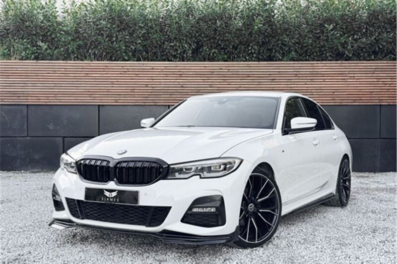 White Used 2021 BMW 320 M Sport Sedan | £27,588 (Expensive) - Image 1/4