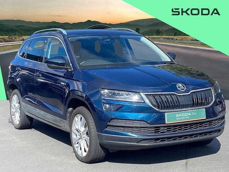 Blue Used 2021 Skoda Karoq SE L SUV | £16,790 (Fair price) - Image 1/4