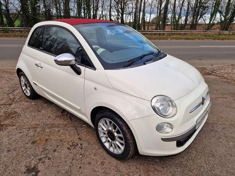 White Used 2012 Fiat 500 Lounge Cabriolet | £3,995 (Super price) - Image 1/4