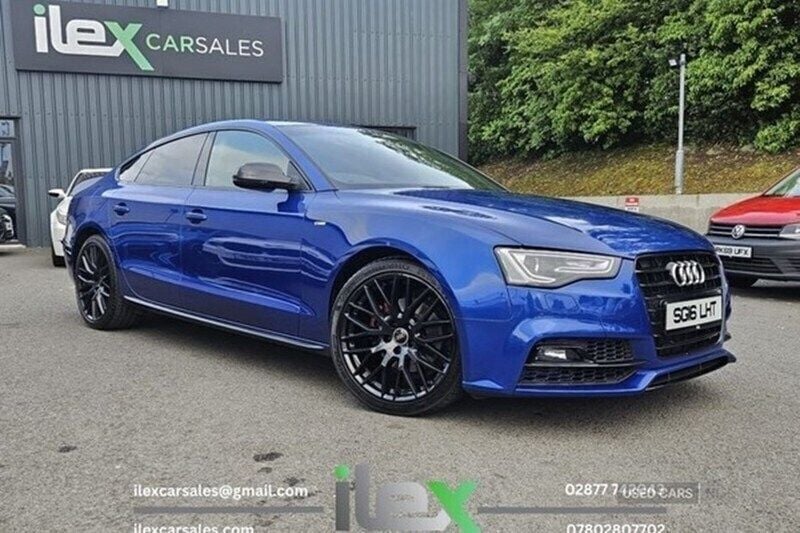 Blue Used 2016 Audi A5 Sportback Black Edition Hatchback | £12,495 (Fair price) - Image 1/1