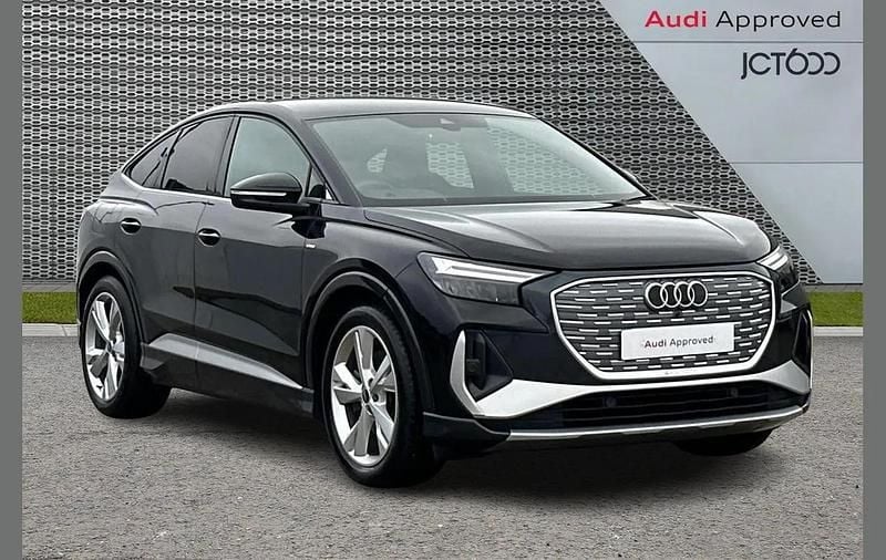 Black Used 2023 Audi Q4 Sportback e-tron S-Line SUV | £24,944 - Image 1/4