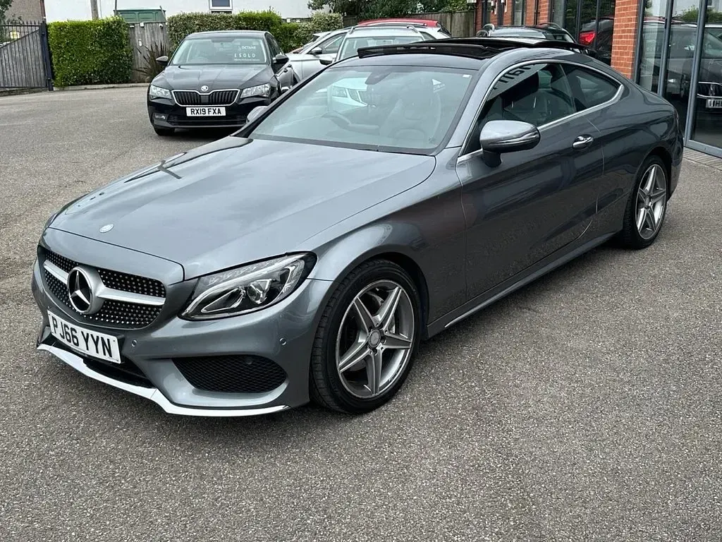 Used Mercedes C220 AMG Line Premium 167 HP (122 kW) 2016 Grey Coupe