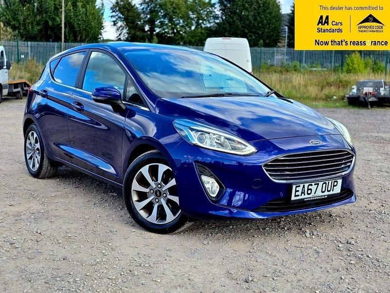 Blue Used 2017 Ford Fiesta Titanium Hatchback | £9,988 (Fair price) - Image 1/4