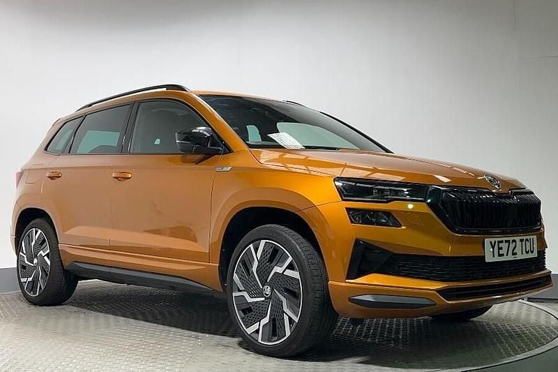 Orange Used 2023 Skoda Karoq SportLine SUV | £26,896 (Fair price) - Image 1/4