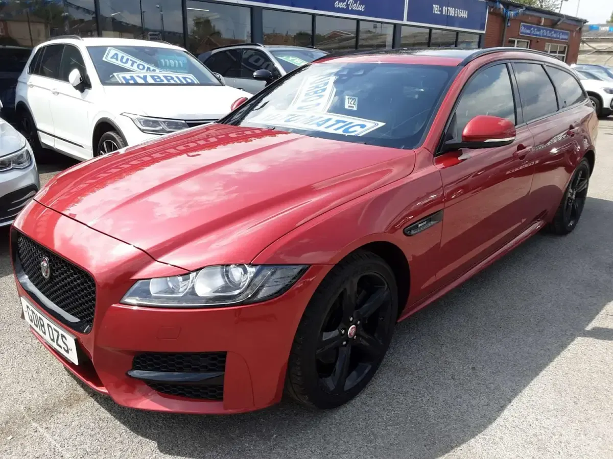 Begagnad Jaguar XF R-Sport 2018 Röd Kombi